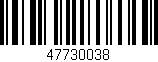 Código de barras (EAN, GTIN, SKU, ISBN): '47730038'