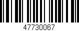 Código de barras (EAN, GTIN, SKU, ISBN): '47730067'