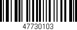 Código de barras (EAN, GTIN, SKU, ISBN): '47730103'