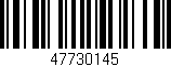 Código de barras (EAN, GTIN, SKU, ISBN): '47730145'