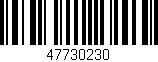 Código de barras (EAN, GTIN, SKU, ISBN): '47730230'