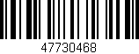Código de barras (EAN, GTIN, SKU, ISBN): '47730468'