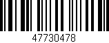 Código de barras (EAN, GTIN, SKU, ISBN): '47730478'