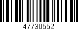 Código de barras (EAN, GTIN, SKU, ISBN): '47730552'