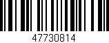 Código de barras (EAN, GTIN, SKU, ISBN): '47730814'