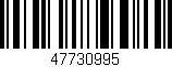 Código de barras (EAN, GTIN, SKU, ISBN): '47730995'