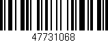 Código de barras (EAN, GTIN, SKU, ISBN): '47731068'