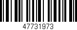 Código de barras (EAN, GTIN, SKU, ISBN): '47731973'