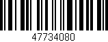 Código de barras (EAN, GTIN, SKU, ISBN): '47734080'