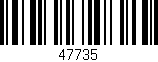 Código de barras (EAN, GTIN, SKU, ISBN): '47735'