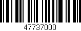 Código de barras (EAN, GTIN, SKU, ISBN): '47737000'
