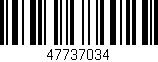 Código de barras (EAN, GTIN, SKU, ISBN): '47737034'