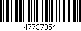 Código de barras (EAN, GTIN, SKU, ISBN): '47737054'