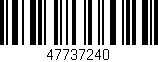 Código de barras (EAN, GTIN, SKU, ISBN): '47737240'