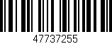 Código de barras (EAN, GTIN, SKU, ISBN): '47737255'