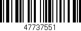 Código de barras (EAN, GTIN, SKU, ISBN): '47737551'