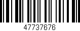 Código de barras (EAN, GTIN, SKU, ISBN): '47737676'