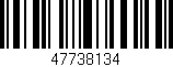 Código de barras (EAN, GTIN, SKU, ISBN): '47738134'