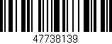 Código de barras (EAN, GTIN, SKU, ISBN): '47738139'