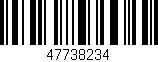 Código de barras (EAN, GTIN, SKU, ISBN): '47738234'