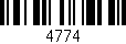 Código de barras (EAN, GTIN, SKU, ISBN): '4774'