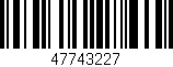 Código de barras (EAN, GTIN, SKU, ISBN): '47743227'