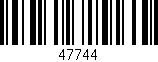 Código de barras (EAN, GTIN, SKU, ISBN): '47744'