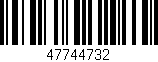 Código de barras (EAN, GTIN, SKU, ISBN): '47744732'