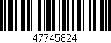 Código de barras (EAN, GTIN, SKU, ISBN): '47745824'