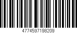 Código de barras (EAN, GTIN, SKU, ISBN): '4774597198209'