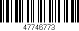 Código de barras (EAN, GTIN, SKU, ISBN): '47746773'