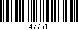 Código de barras (EAN, GTIN, SKU, ISBN): '47751'