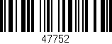 Código de barras (EAN, GTIN, SKU, ISBN): '47752'