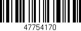 Código de barras (EAN, GTIN, SKU, ISBN): '47754170'