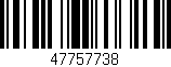 Código de barras (EAN, GTIN, SKU, ISBN): '47757738'