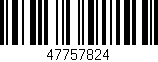 Código de barras (EAN, GTIN, SKU, ISBN): '47757824'