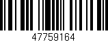 Código de barras (EAN, GTIN, SKU, ISBN): '47759164'