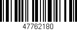 Código de barras (EAN, GTIN, SKU, ISBN): '47762180'
