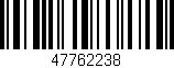Código de barras (EAN, GTIN, SKU, ISBN): '47762238'