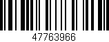 Código de barras (EAN, GTIN, SKU, ISBN): '47763966'