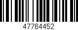 Código de barras (EAN, GTIN, SKU, ISBN): '47764452'