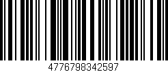 Código de barras (EAN, GTIN, SKU, ISBN): '4776798342597'