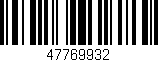Código de barras (EAN, GTIN, SKU, ISBN): '47769932'