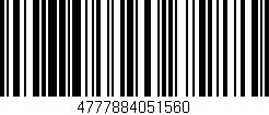 Código de barras (EAN, GTIN, SKU, ISBN): '4777884051560'