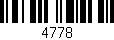 Código de barras (EAN, GTIN, SKU, ISBN): '4778'