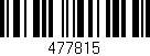 Código de barras (EAN, GTIN, SKU, ISBN): '477815'