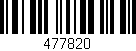 Código de barras (EAN, GTIN, SKU, ISBN): '477820'