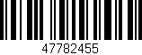 Código de barras (EAN, GTIN, SKU, ISBN): '47782455'