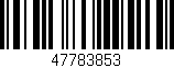 Código de barras (EAN, GTIN, SKU, ISBN): '47783853'