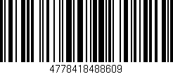 Código de barras (EAN, GTIN, SKU, ISBN): '4778418488609'